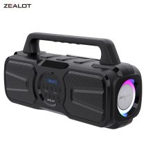 ZEALOT-P2 Altavoz Bluetooth 40W IPX6 Columna portátil Centro de música Bluetooth Sistema acústico Subwoofer con carga solar TF