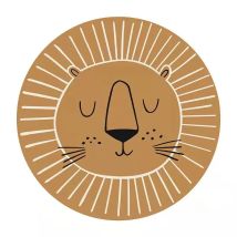 Cartoon Round Shape Mat for Children Kid Play Pad Round Carpet Lion Playmat Living Room Carpet Rug for Bedroom Photography Props