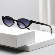 2 stücke Vintage Cat Eye Sonnenbrille Halb-Rahmen Shades Sonnenbrille Mode Marke Bunte Design UV400 Brillen Zubehör Für Frauen