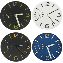 RICHUS 37mm White Watch Dial With Watch Hands Green Luminous Dial Fit ETA 6497 ST3600 Movement Watch Accessories