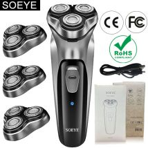 Rasoio elettrico per uomo Rasoio elettrico SOEYE Rasoio per uomo Lama galleggiante 3D Barba Trimmer Ricarica USB Macchina per tagliare i capelli