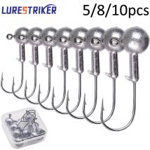 Lurestiker Box Paket 1g 2g 3g 4g 8g 10g 12g 14g 18g 20g 25g 28g Kurbel Angeln Jig Kopf Haken für Weichköder Wurm Köder Tackle