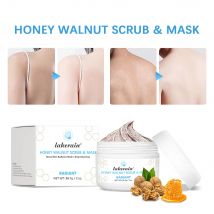 Honig-Walnuss-Peeling und -Maske – Peeling-Maske mit Manuka Honey Plus Walnuss für Mitesser, Aufbau, Falten, Hautpflegeprodukt