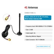 Antenna impermeabile 4G LTE antenne per auto ourdoor con magnete
