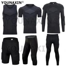Knee Pads Cropped Pants Basketball Shorts Football Soccer Sports Bottoms Anti-collision Vest Short Long Sleeve T-shirts Trousers