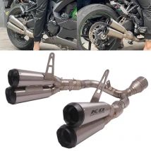 Abgasanlage mit vier Ausgängen für Kawasaki Z1000SX Ninja 1000SX 2020–2025, Motorrad-Schalldämpferspitzen, Headerrohr, Titanlegierung