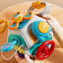 Baby Busy Board Cube Montessori zabawki sensoryczne dla maluchów edukacyjne zajęcia edukacyjne zabawka podróżna skrzynka z zamkiem umiejętności motoryczne