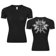 Kompressionsshirt mit Kreuzmuster für Damen, christliches sportliches Yoga, Workout, Lauf-T-Shirt, T-Shirts, Sommer-Kurzarm-Tops mit Rundhalsausschnitt