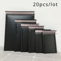 20 teile/los schwarze Schaum Umschlag Taschen selbst versiegeln Mailer gepolstert Versand umschläge mit Blase Mailing Tasche Versand pakete Tasche