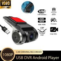 USB DVR 1080P HD Nachtsicht mit ADAS Fahrassistenz G-Sensor Schleifenaufzeichnung für Android Multimedia Navigation Dashcam