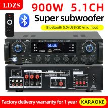 900 W Bluetooth Audio Power Verstärker HiFi Amp Lautsprecher 12 V/220 V AV Amp Lautsprecher Fernbedienung für Auto Hause Square Dance 5,1 Cha