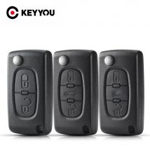 KEYYOU para Citroen C2 C3 C4 C5 Berlingo Xsara Picasso para Peugeot 306 407 807 CE0523 CE0536 2/3/4BNT carcasa de llave de coche remota con tapa