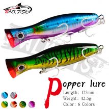 WALK FISH 12,5 cm 42,5 g Big Game Popper Angelköder Salzwasser Meeresangelköder Isca Pesca Wobbler Köder Künstlicher Kunststoffköder