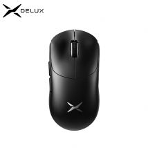 Mouse da gioco wireless Delux M400, 24000 DPI, frequenza di polling 1 KHz, PAW3311, mouse ricaricabili Tri-mode da 500 mAh per PC Gamer a tutte le mani