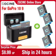 Kit batteria Custodia per scatola di ricarica rapida Caricabatteria Custodia ricaricabile intelligente per GoPro Hero 10 9 Go Pro 10 Sport Camera