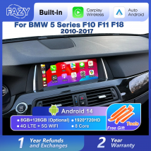 10.25 ''Android 14 Wireless Carplay Per BMW Serie 5 F10 F11 F07 F18 2010-2017 Auto Schermo Stereo GPS Navi Auto Radio Player BT