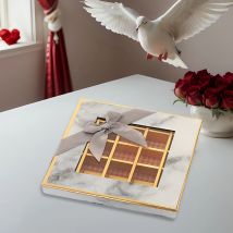 9-Gitter-Keksboxen, Verpackung, leichte Schokoladen-Displaybox, multifunktionale Valentinstag-Keksboxen für ihn und ihre Feiertage