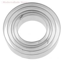 【M】5 Teile/satz Runde Kreis Edelstahl Ausstecher Keks DIY Backen Gebäck Form