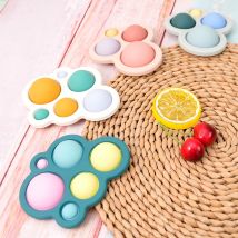 Farbe Kinder Baby Silikon Beißring Spielzeug BPA FREI Baby Beißring Spielzeug Baby Mundpflege Kauen Spielzeug Baby Zeug Squeezable Baby Zubehör