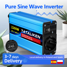Onde sinusoidale pura DC 24V a AC 220V inverter 35000W/4500W/5000W/10000W presa standard europea inverter per veicoli ad alta potenza