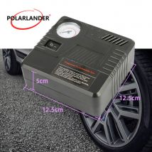 Pompa d'aria automatica di emergenza per auto DC 12V Strumento di gonfiaggio pneumatici Manometro Connettore accendisigari Compatto e portatile di alta qualità