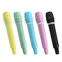 5 Colors Simulation Microphone Props Microphone Pretend Toy Fake Microphone Costume Prop For Home Bar Party Decoration Kids Gift