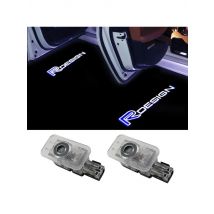 2pcs Car Door Light Welcome Light For VOLVO XC90 XC60 XC40 V90 S90 V40 V60 S60 S80 car accesorios RDESIGN Logo Light