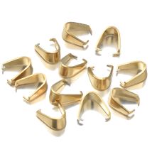 50 Stück vergoldete Edelstahlverschlüsse Kautionen Charm Melonensamen Schnalle Anhänger DIY Halskette Armband Verbinder Schmuck finden