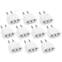 1/5/10 Stück US zu EU American Travel Adapter 2-poliger 4,0 mm europäischer EU-zu-US-Stecker Netzteil Konverter Steckdose
