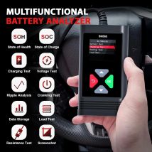 Tester batteria per auto Tester carico batteria 6V 12V BM560, tester alternatore batteria automobilistica 100-2000 CCA per camion moto SUV