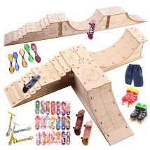 Holz Finger Skateparks Kits Griffbretter Display Rack Metall Legierung Brücke Kunststoff Finger Boarding Fingertip Spielzeug Digital Deck ﻿