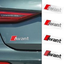 Auto Styling Avant Letter Decal Car Trunk Emblem Sticker Decor Accessories For Audi A3 A4 A5 A6 A7 A8 RS S TT Quattro S3 S4 S5