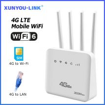 XUNYOU-LINK Router WiFi 4G SIM 300Mbps WiFi6 ad alta velocità Modem WiFi wireless Supporto 32 dispositivi Quattro antenne Router WIFI potenziato