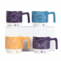 SHUNXIANG Pokemon Licensed Cartoon Ceramic Mugs Stackable Coffee Milk Tea Cups Kids Coffee Cups Strengthen Porcelain Drinkware