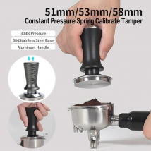 Tamper per caffè pressione costante 51MM 53MM 58MM calibrato 30Lbs per Delonghi Breville accessori per macchine per caffè Espresso strumenti per Barista