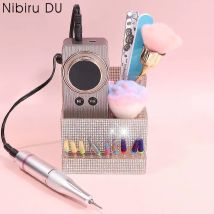 1PCS Nagel Bohrer Maschine Bit Organizer Diamant Nagel Ausbildung Nail art Polieren Schleifen Bohrer Shop Maniküre Werkzeug Display Box