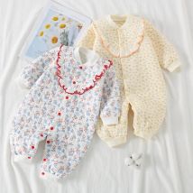 Soft Baby Girl Clothes Cotton Autumn and Winter Newborn Romper Cute Girl Bodysuit  Warm Boy Clothes Babies 0 to 12 Months