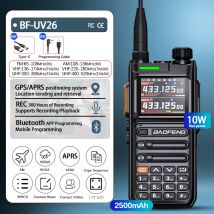Baofeng UV26 Walkie Talkie GPS APSR Multiband Bluetooth Programmieraufzeichnung Drahtlose Kopierfrequenz Typ-C Long Range Two Way