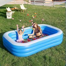 PVC aufblasbares Schwimmbad Cartoon Tiermuster bedruckte Schwimmbäder Mini 51,2 Zoll Sommer Wasserspaß Babybadje