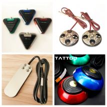 Trigo Tattoo Fußpedalschalter für Tattoo-Netzteil Langlebige Anti-Rutsch-Fuß-Tattoos Pedal-Netzteil