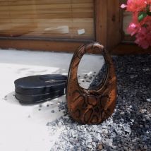 FIRMRANCH INS Retro Special Dreidimensionales kreisförmiges Design Hochwertiges Rindsleder Schlangenmuster Damen Damen Habdbag