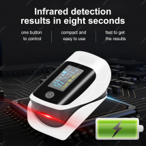JUSTLANG Pulsossimetro digitale ricaricabile per dito TFT Medical SPO2 PR PI Allarme sanitario Monitor di saturazione dell'ossigeno sulla punta delle dita