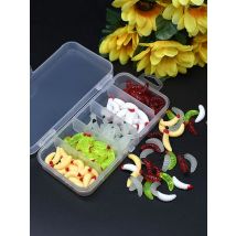 125Pcs/Box Earthworm Fishing Bait 5 Color Soft Plastic Maggot Baits Bread Worm Carp Lure  Lifelike Worm Maggot Grub Soft Bait