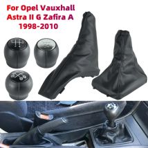 5-Gang-Schaltknauf für Opel Vauxhall Astra II G Zafira A 1998–2010 mit Gamasche, Kofferraumabdeckung, Handbremsengehäuse, Autozubehör