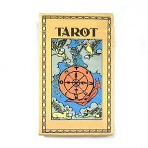 Tarot Cards English Version Cards Deck Mysterious Fate Divination Prophecy Party Board Game,Halloween and Christmas Gifts