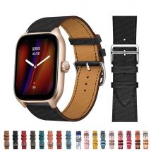 20mm/22mm cinturino in pelle per Amazfit GTS 4/3/2/2e/GTS2 Mini/GTR 4/3 pro/GTR2/2e/stratos 2/3 cinturino per orologio sportivo Amazfit bip strap