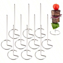 10/20/30 stücke Kabob Spieße Edelstahl Sticks Für Grillen Wiederverwendbare Kebab Werkzeug Grill Edelstahl BBQ Stick Huhn