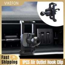 17mm Kugelkopf Basis Auto Air Vent Clip Handy Halter Stehen Auto Air Outlet Haken Klemme Zubehör Universal Auto GPS Halterungen