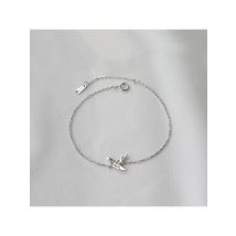 15+3cm New Silver Color Bracelet Origami Cranes Good Wish Bird Elegant For Woman Girl Fashion Jewelry Gift Dropship Wholesale