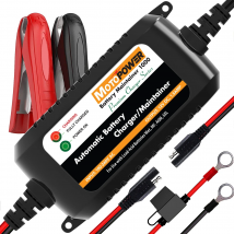 MOTOPOWER 12 V 1,5 A vollautomatisches intelligentes Batterieladegerät für Auto, LKW, Boot, Motorrad, alle Arten von Blei-Säure-Batterien